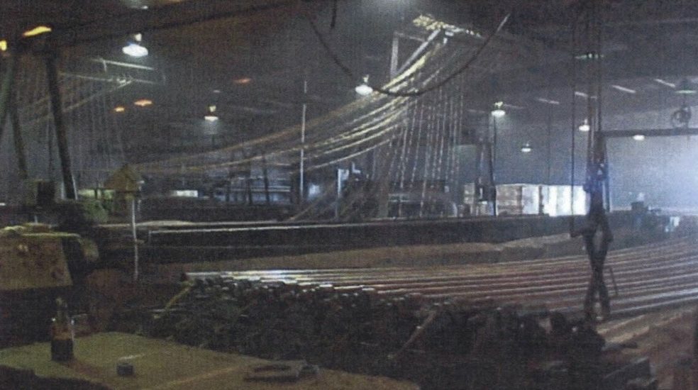 The fiberglass line at our old Duoline factory.